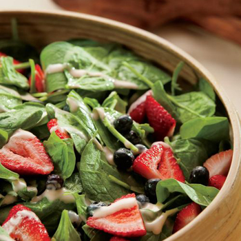 Summer Spinach Salad - Farm Flavor Recipe